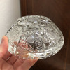 Antiguo Cenicero De Mesa Redondo Cristal Checoslovaco 3