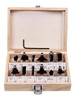 Kit 12 Fresas 1/4'' 6,4mm Fresadora Tupi Set Router Maletin 0