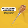 Herramienta De Punzon Mango Madera Resistente 4