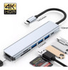 Adaptador Hub Tipo C 7 Em 1 Hdmi Micro Sd Tf M1 4k Usb 3.0 0