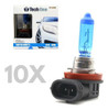 Kit Com 10 Lâmpadas Super Branca H16 12v 19w Techone 0