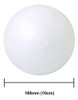 Bola Bolinha De Isopor 100mm 10cm Branca Maciça C/1 Unidade 1