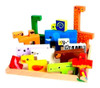 Juego Rompecabezas Madera Animales Bloques Didacticos Niños 0