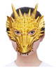 Máscara Facial De Dragão 3d, Fantasia De Halloween, Ouro 4
