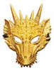 Máscara Facial De Dragão 3d, Fantasia De Halloween, Ouro 5