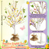 Glooglitter 2 Piezas 25 Pulgadas Decoración Árbol Huevos Con 1