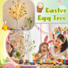 Glooglitter 2 Piezas 25 Pulgadas Decoración Árbol Huevos Con 5