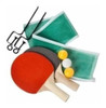 Set De Pin Pon Paletas Pelota Y Red Con Soporte Para Mesa 1
