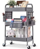 Carrito De Almacenamiento De 3 Niveles Gris 0