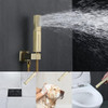Vanfoxle Sistema De Ducha Oro Cepillado 10 Pulgadas Baño Mez 2