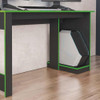 Mesa Gamer Para Computador Escrivaninha Preta Verde Caemmun 5