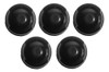 Juego De 5 Perillas Escorial Master Style Negras 6 Mm 0