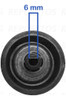 Juego De 5 Perillas Escorial Master Style Negras 6 Mm 1