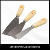 Espatula X3 Con Mango De Madera 6
