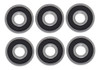 Rolamento: 10 Peças Deep Groove Ball Rubber Extra Series 2