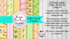 Papeles Digitales Fondos Shabby Chic Naranja Verde E60 1
