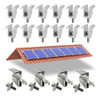 Kit Grampo Final E Intermediário Linha C P/  07 Placas Solar 0