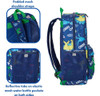Kit De Mochila Y Lanchera Ralme Azul Con Dinosaurios 5