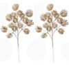 Ramas Doradas - Hojas De Palma Artificiales  Pack X2u. 77cm 2