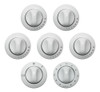 7 Perillas Domec Con Timer Y Chispero Color Blanco 0