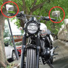 1 Par De Espelhos Prateados Para Motocicletas Ao Lado Da Bar 3