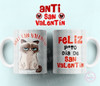 Anti San Valentin Plantillas Para Sublimar Tazas Enamorados 3