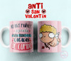 Anti San Valentin Plantillas Para Sublimar Tazas Enamorados 6