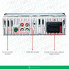 Estereo Marco Fijo Bluetooth Manos Libres Usb Lector Sd Fm 2