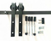 Kit Puerta Granero/colgante Con Riel 2 Mts Pesado 0