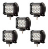 Kit 5 Faros Barra 6 Leds Luz Auxiliar Accesorio Cuatriciclo 0