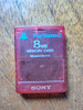 Memória Card Playstation 2 Vermelho Translúcido. 0