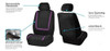 Funda Fh Group Para Asientos De Auto Purpura 2