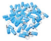 50 Conector Terminal Nylon Anillo Azul 16-14 Ga Awg Calibre 0