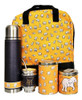 Mochila Matera Porta Notebook Equipo Completo Set Amarillo 0