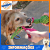 4 Brinquedo Pet Corda Resistente Interativo Cachorro Forte 4