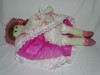 Boneca Tecido Pano Artesanal Tranças Rosé G 2