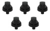 Perillas Negras Cocina Escorial Master Palace 6mm Kit X5 !!! 0