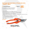 Set Juego De Poda Bahco 3 Piezas Serrucho + Hacha + Tijera 2