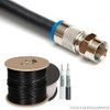 5mts Cable Coaxil Armado C/ Conector Rg6 Compresion En Bolsa 3