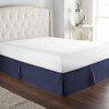 Hc Collection Falda Para Cama King California Azul Marino - 0
