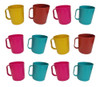 100 Caneca Plástica Colorida 450ml Escolar Leite Promoção 0