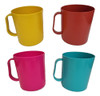 100 Caneca Plástica Colorida 450ml Escolar Leite Promoção 1