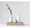Creative Co-op Small Cream Gres Reactive Glaze Finish (cada 1