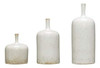 Creative Co-op Small Cream Gres Reactive Glaze Finish (cada 2