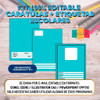 Kit Imprimible Plantillas Editable Caratulas Rotulos Escolar 1