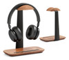 Suporte Para Fone De Ouvido Upergo Walnut Wood Com Base De A 0