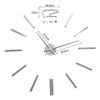Moderno Reloj De Pared 3d Sin Marco, Superficie De Espejo G. 3