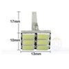 9pcs Led Bombillas Luces Interiores Paquete Kit Blanco Para 1
