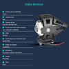 Faro Aux Proyector Lupa Cree Led Tecla Switch U5 Moto A-vip 7