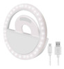 Aro Selfie Anillo Luz Led Recargable Usb Celular Blanco 2